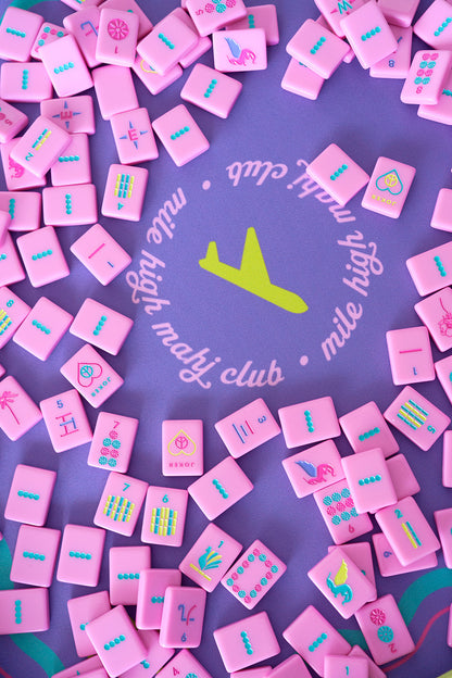 Pretty in Pink - Mile High Mahj Travel Tiles Set