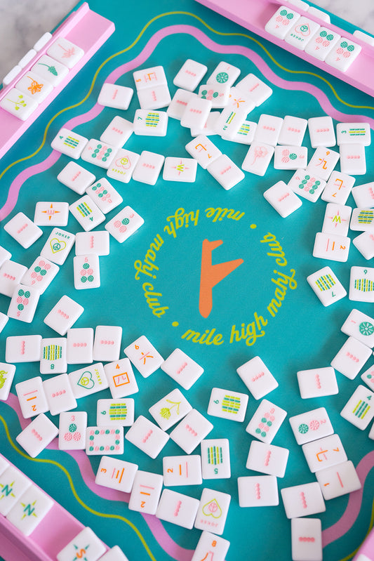 Vibrant Vibes Mile High Mahj Travel Tiles Set