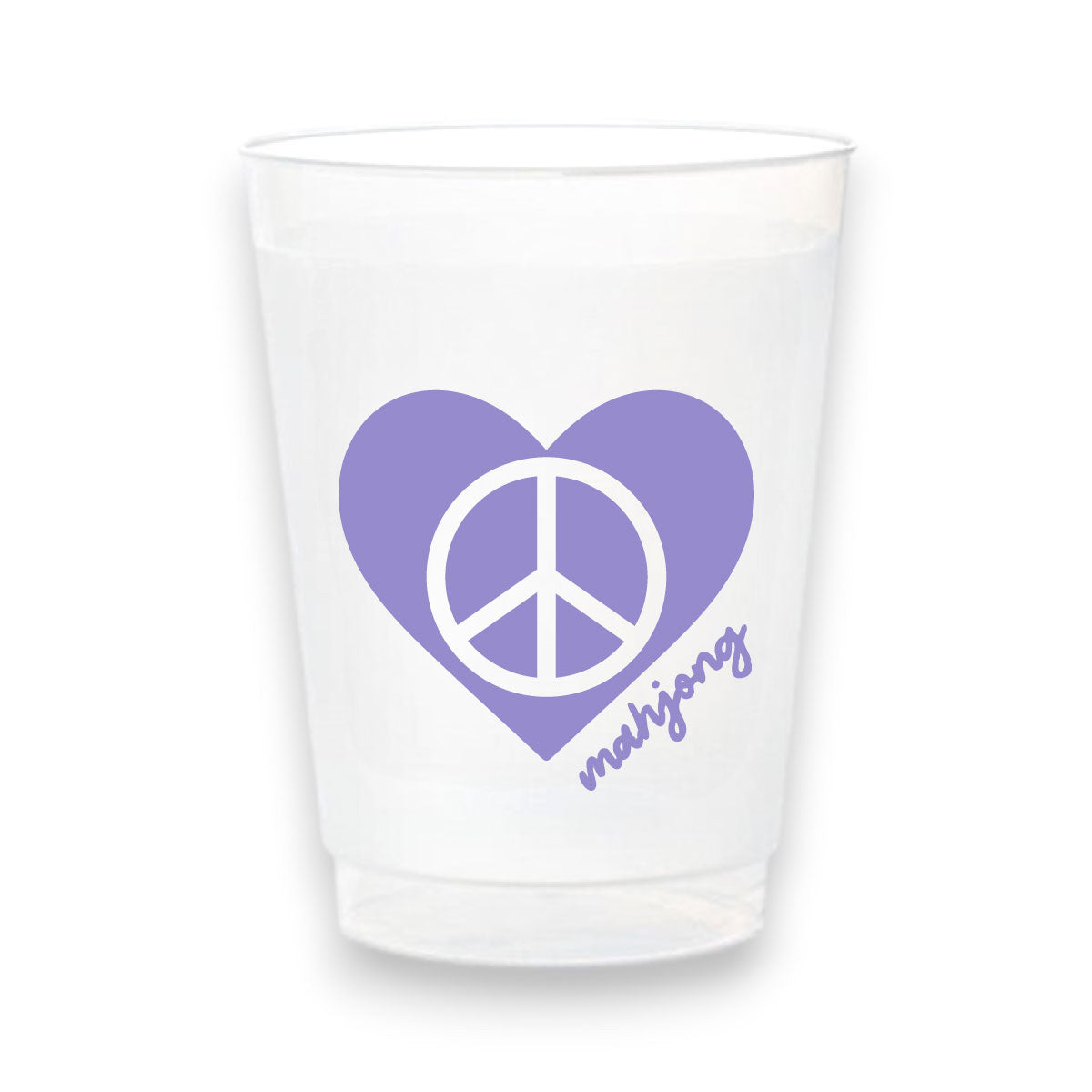 Stadium Frosted Mahjong Cups - Set of 10