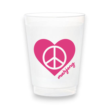Stadium Frosted Mahjong Cups - Set of 10