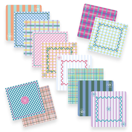 Mahjong Mats - Plaid & Stripes