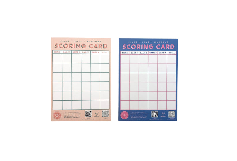 Peace Love Mahjong Scoring Notepad