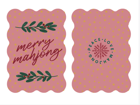 MERRY MAHJONG HOLIDAY MAHJONG TILE SHUFFLERS