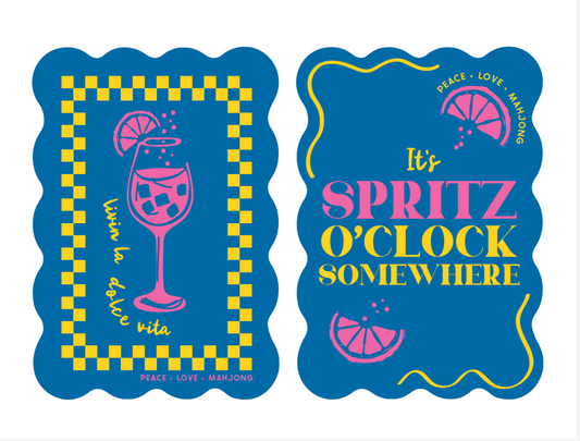 SPRITZ O'CLOCK MAHJONG TILE SHUFFLERS