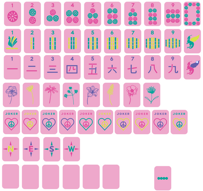 Pretty in Pink - Mile High Mahj Travel Tiles Set