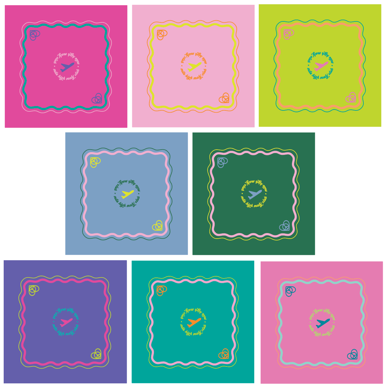 Mile High Mahj Club Travel Mats