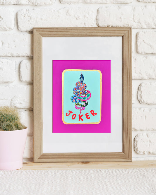 Snake Eyes Mahjong Art Print - Caitlin Peters