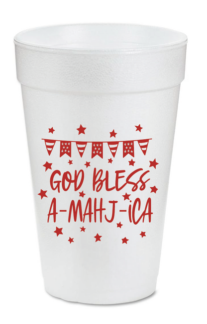 Styrofoam Mahjong Cups - Set of 10