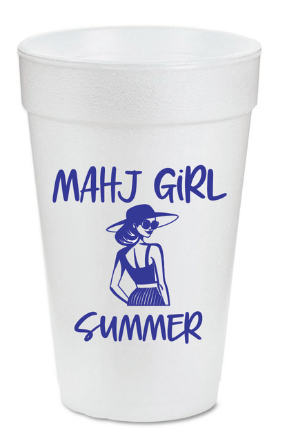 Styrofoam Mahjong Cups - Set of 10