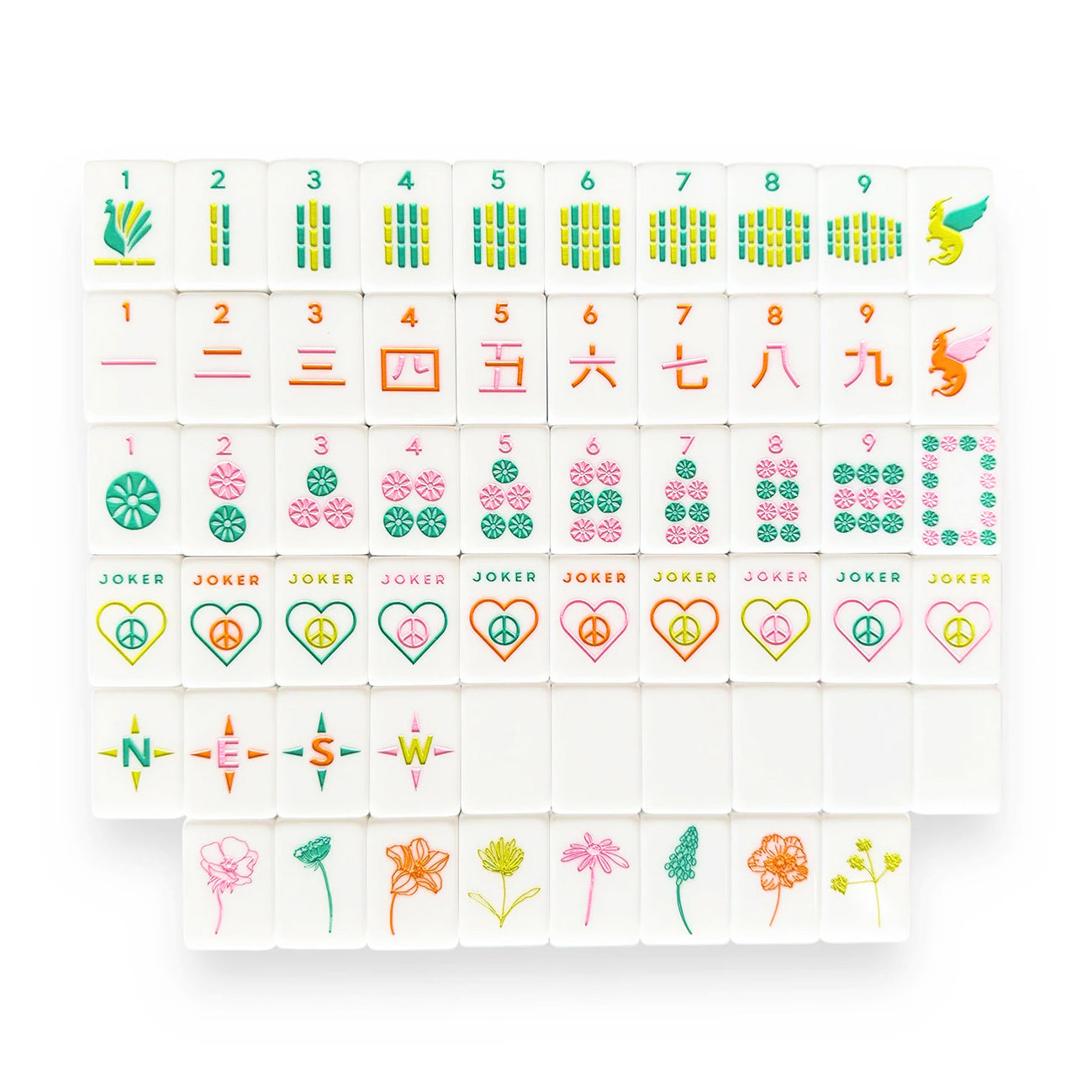 OG Mahjong Tiles - Vibrant Vibes Tiles – Peace Love Mahjong