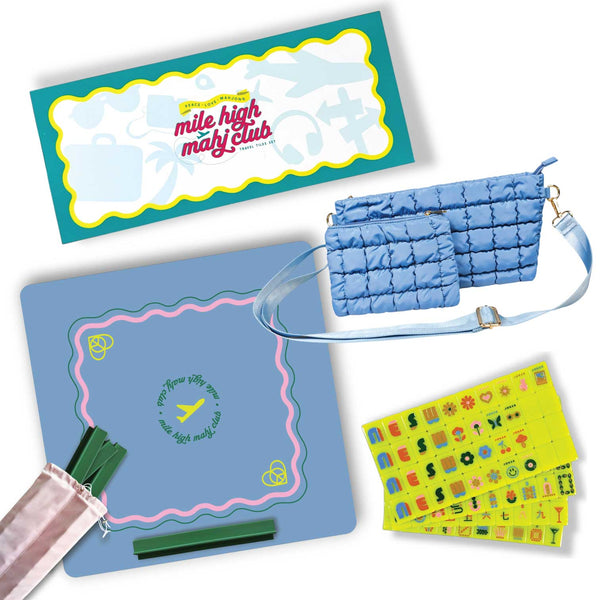 Mod Chartreuse Mile High Mahj Club Travel Tiles Set – Peace Love