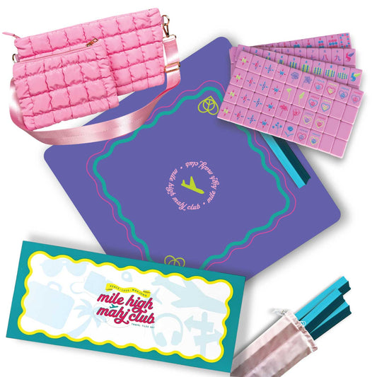 Pretty in Pink Mile High Mahj Club Travel Tiles Set