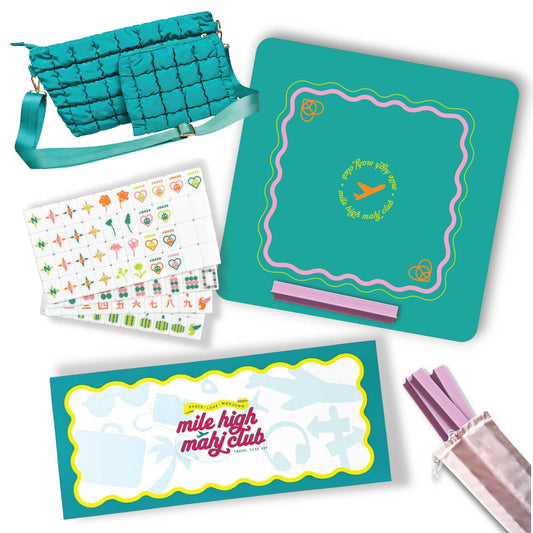 Vibrant Vibes Mile High Mahj Travel Tiles Set