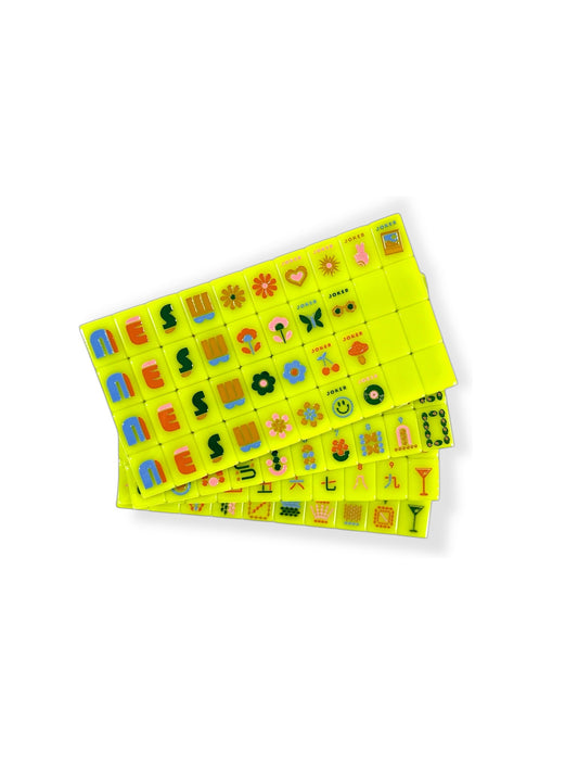 Mod Chartreuse - Mile High Mahj Travel Set