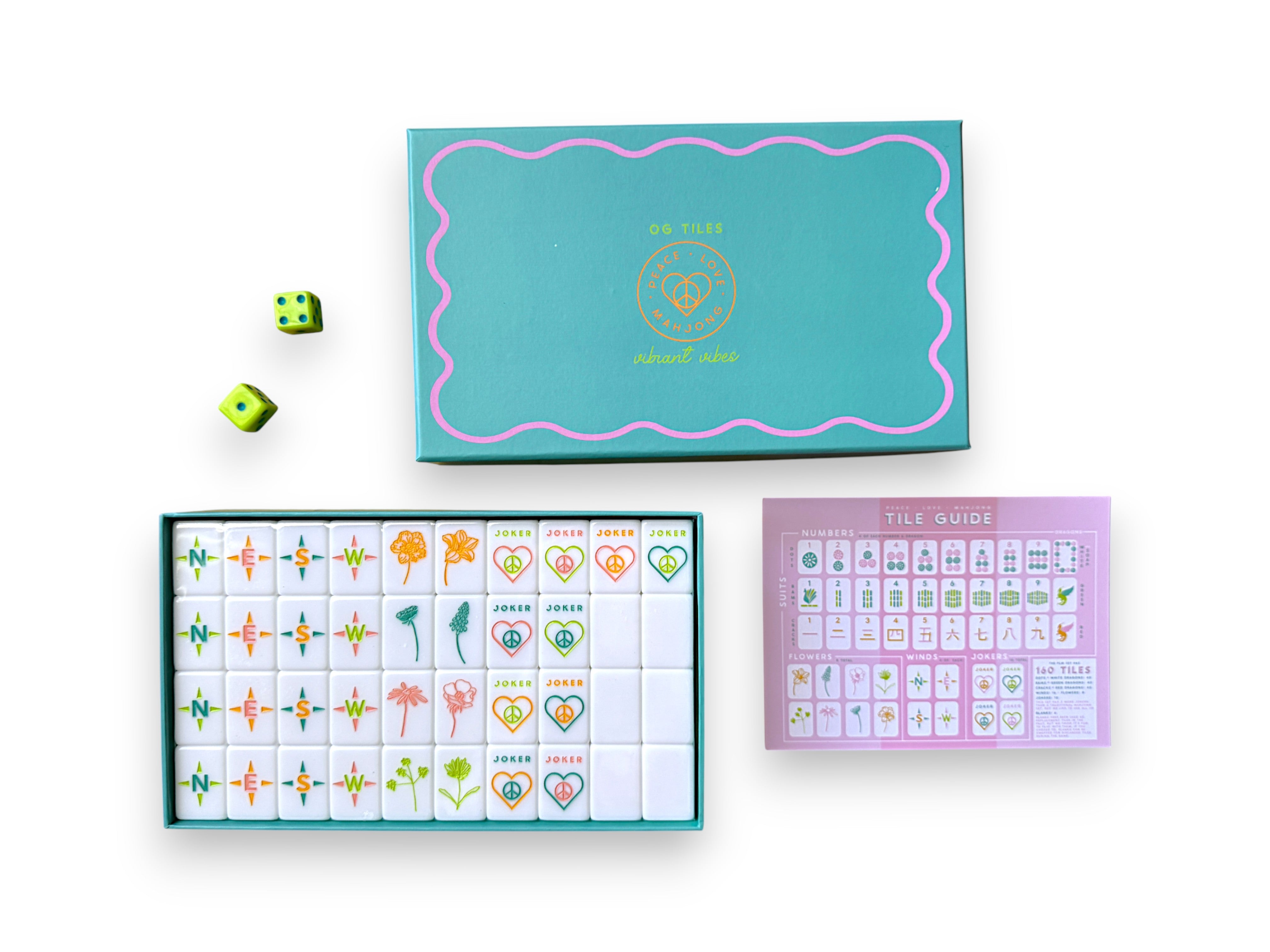 OG Mahjong Tiles - Vibrant Vibes Tiles – Peace Love Mahjong