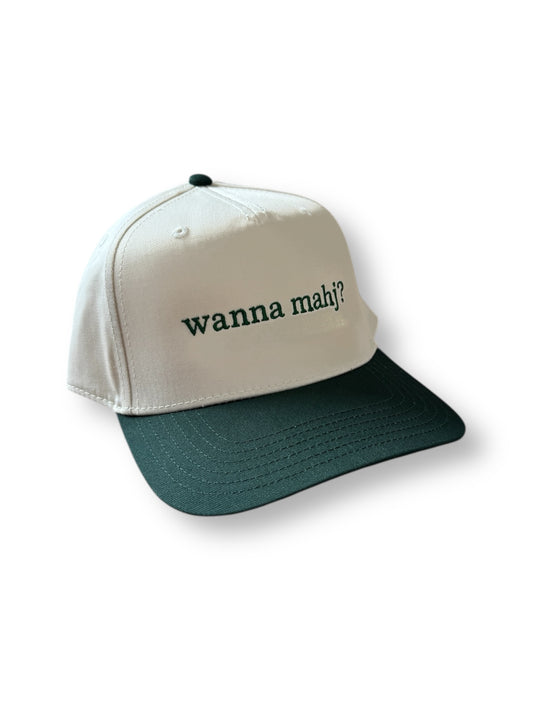 wanna mahj? Embroidered Hat