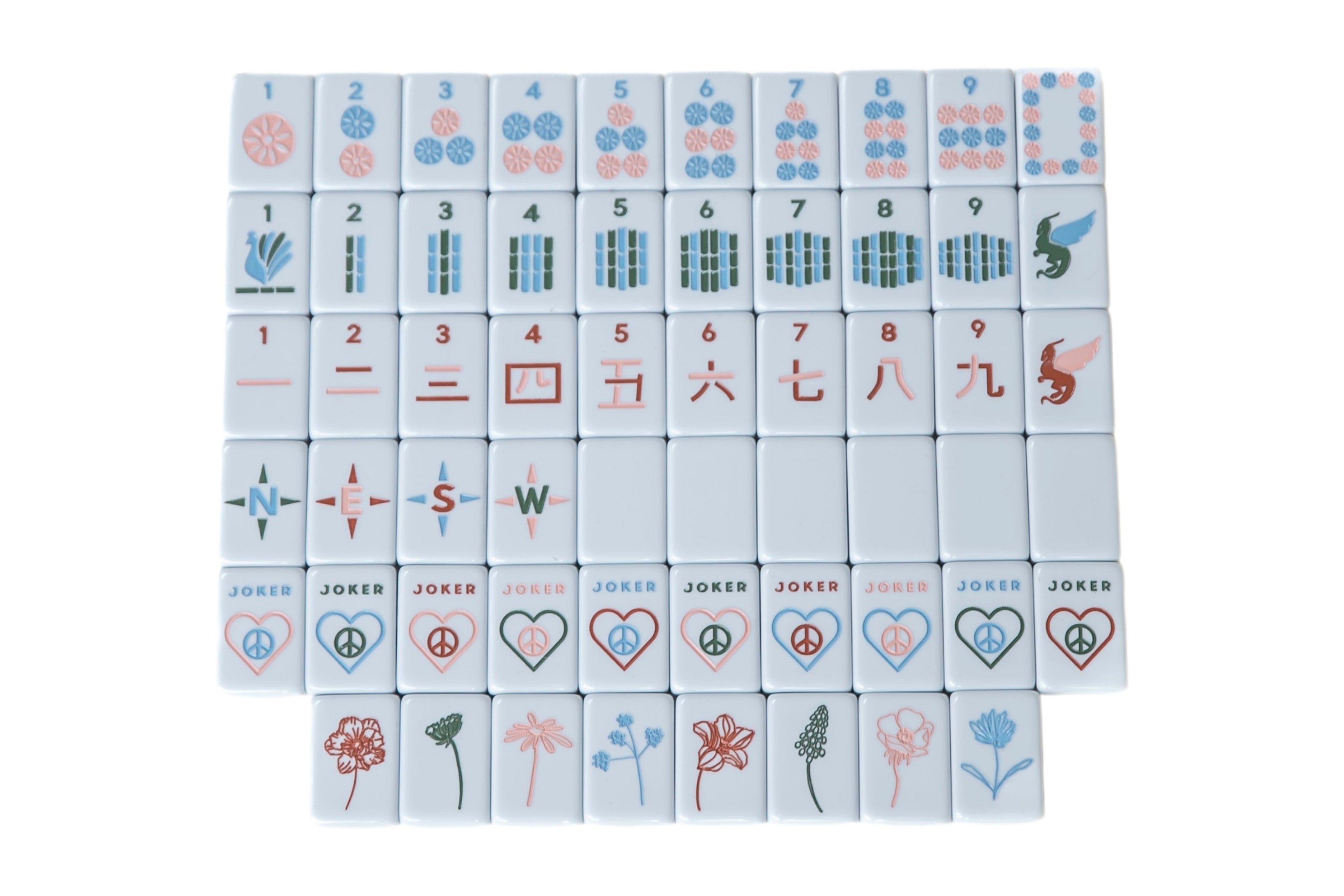 OG Desert Dreams Tiles + Tile Pouch + Dice – Peace Love Mahjong