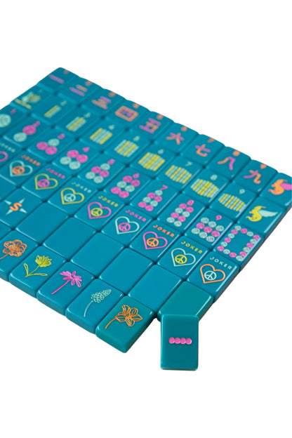 OG Mahj Tiles & Tile Bag - Totally Teal + Dice - Wholesale