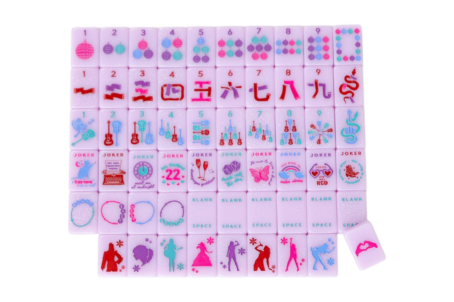 Taylor's Tiles Mahjong Tiles + Tile Pouch