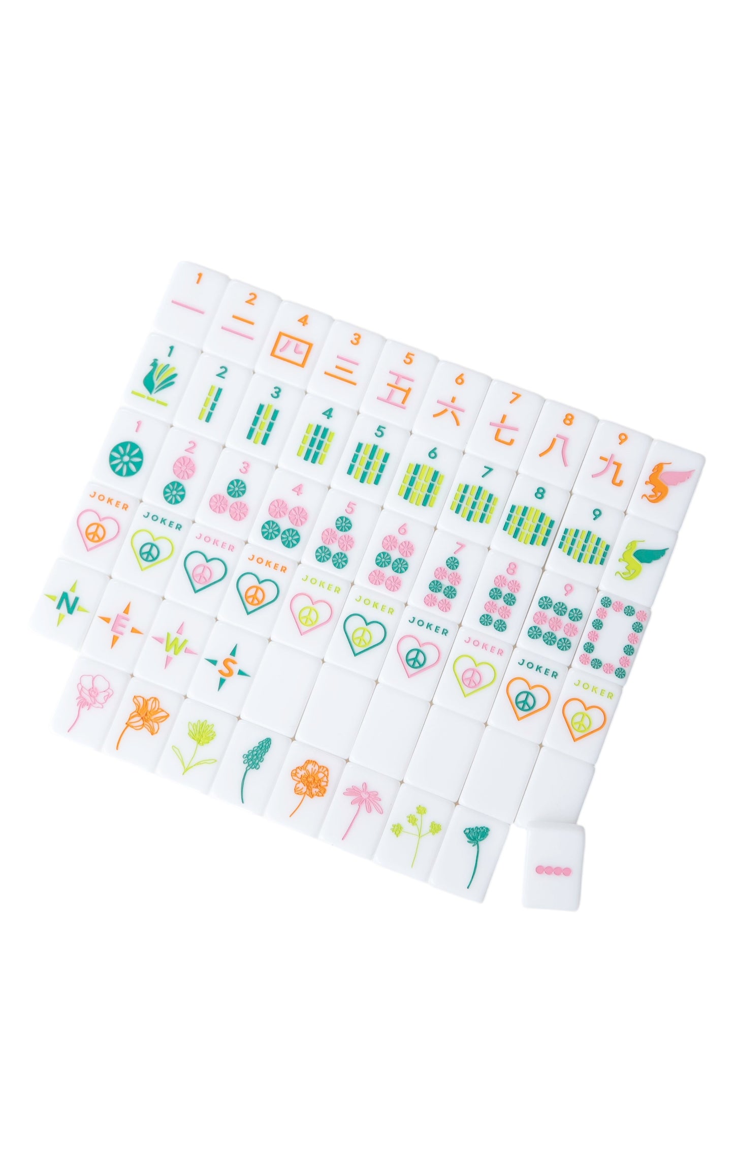 OG Mahj Tiles & Pouch - Vibrant Vibes + Dice - Wholesale