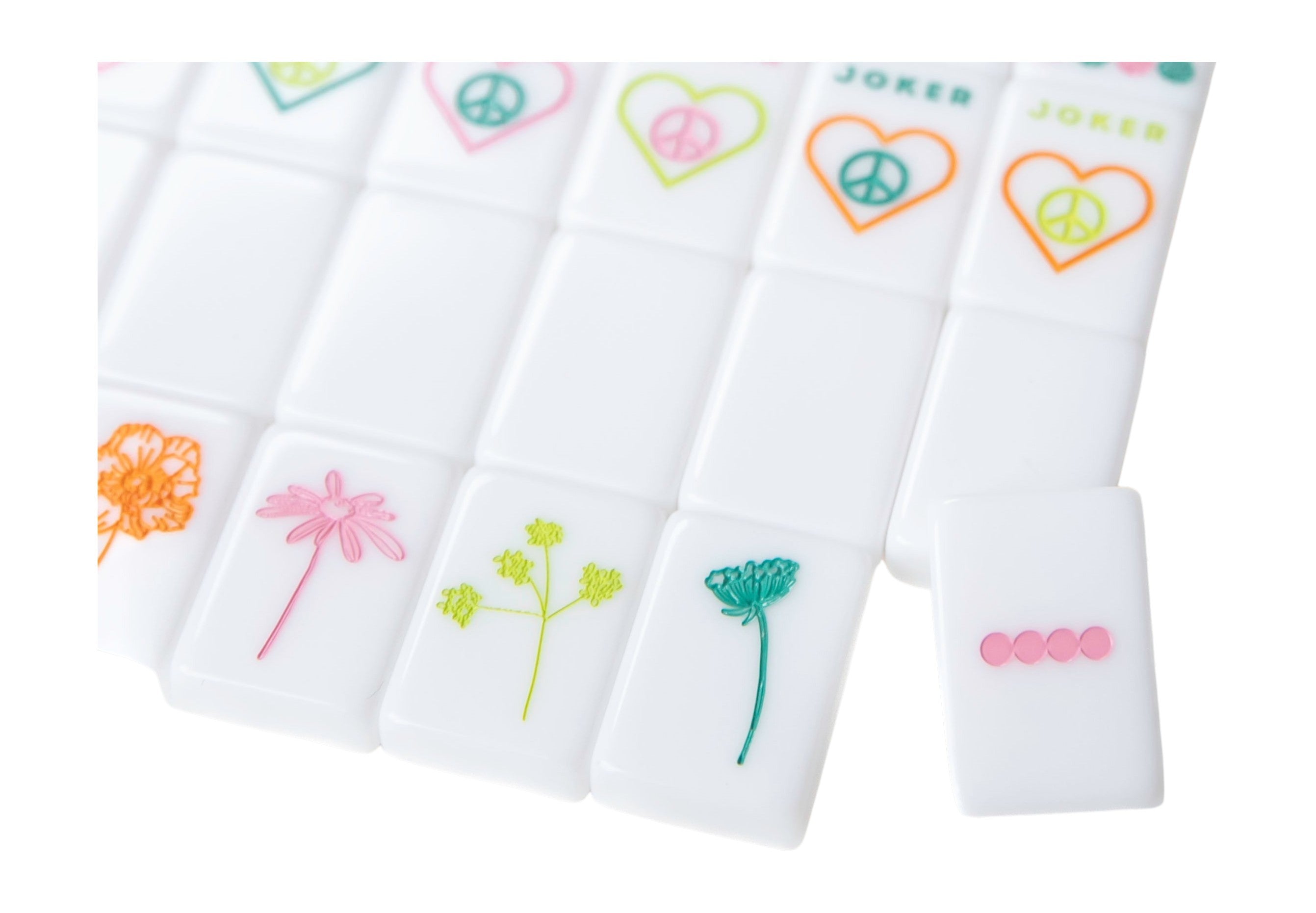OG Mahj Tiles & Pouch - Vibrant Vibes – Peace Love Mahjong