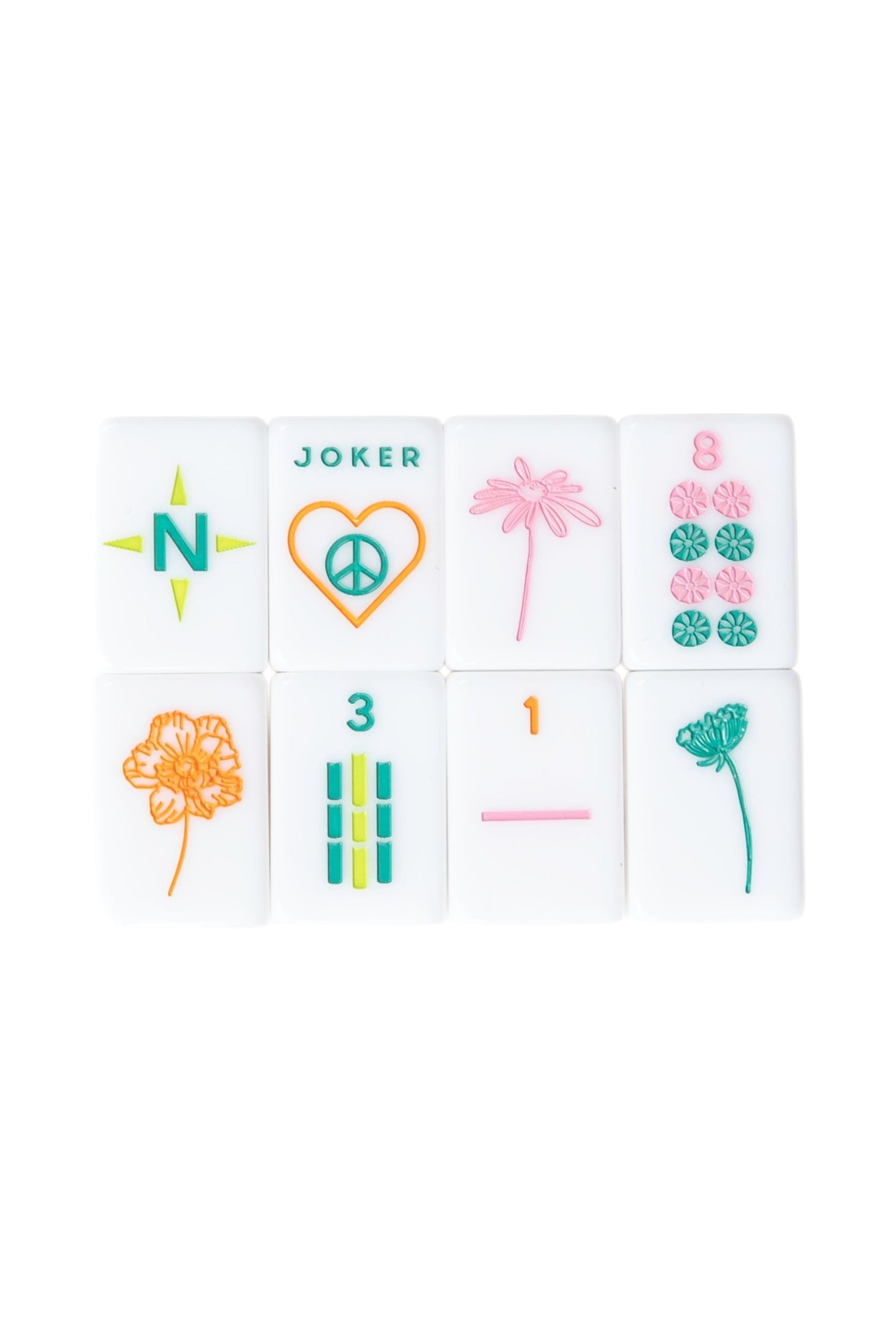 OG Mahj Tiles & Pouch - Vibrant Vibes